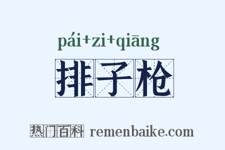 排子枪是什么意思的图片